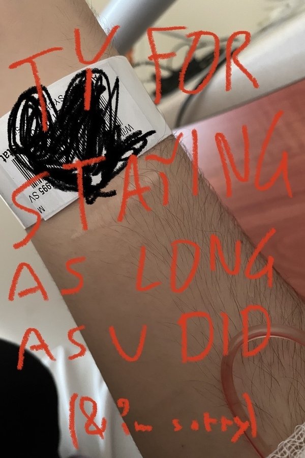 ty for staying as long as u did poster