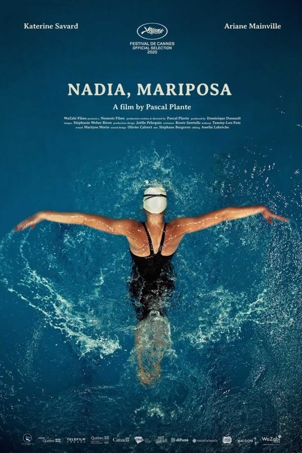 La joven Nadia (Katerine Savard, dos veces olímpica), de 22 años, forma parte del equipo olímpico de natación canadiense en los Juegos de Tokio del 2020. Este será su mayor desafío.