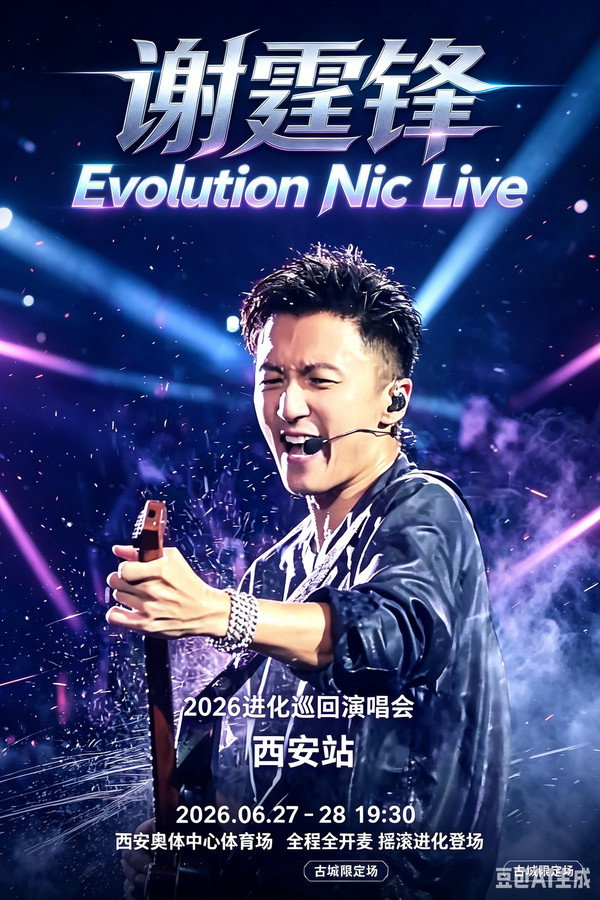 謝霆鋒2026進化演唱會西安站