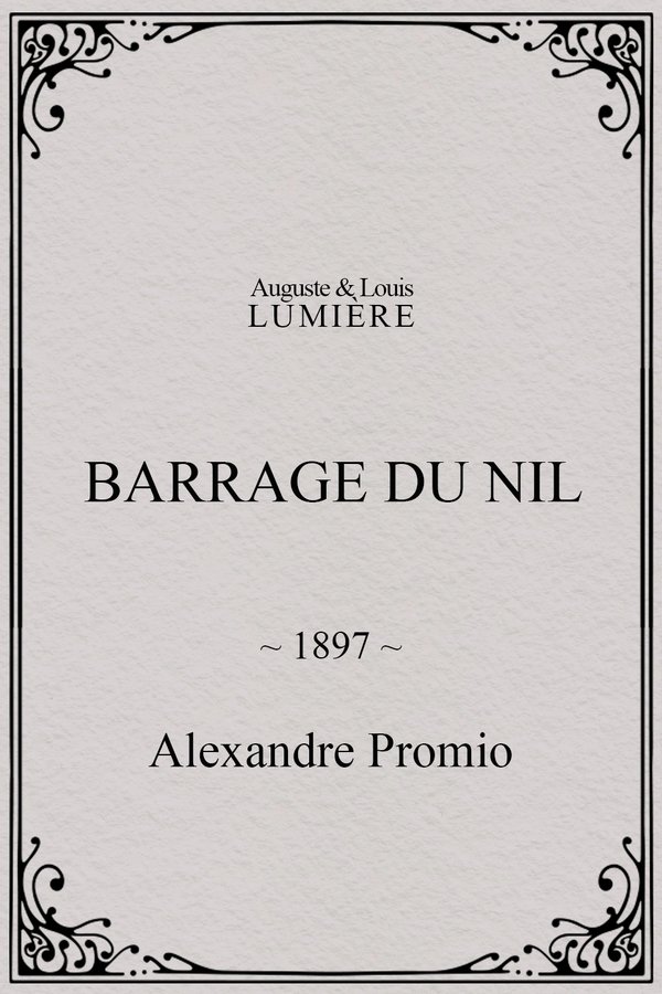 Barrage du Nil poster