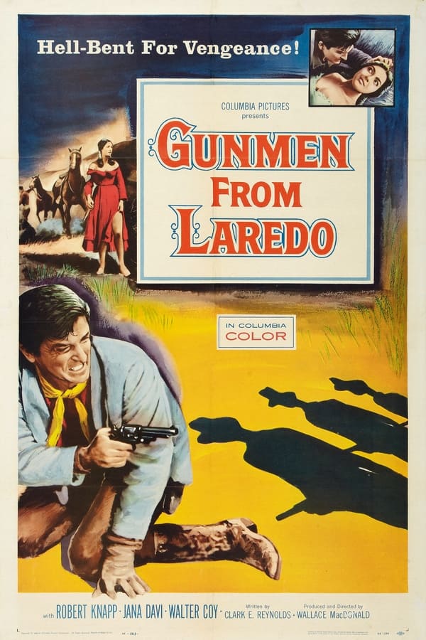 A framed Texas rancher (Robert Knapp) escapes from prison for a showdown with a saloonkeeper (Walter Coy).