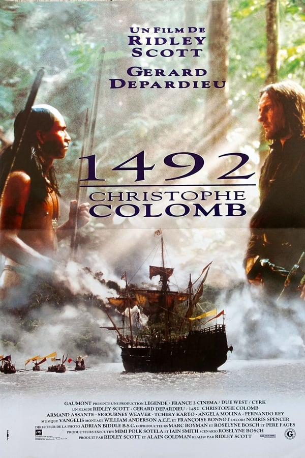 1492, le navigateur Christophe Colomb essaye depuis des années de convaincre les rois d'Europe de soutenir son projet de découvrir une route maritime vers les Indes en passant par l'ouest. Ce sont finalement les souverains espagnols qui lui viennent en aide. Dans la nuit du 11 ou 12 octobre 1492, après un long et éprouvant voyage, les marins aperçoivent un bout de terre. Mais pas celle qu'ils avaient imaginée...