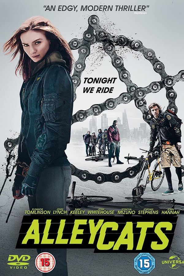 ALLEYCATS es un thriller de acción acerca del apasionante mundo de los alleycats, carreras de bicicletas ilegales. Cuando el mensajero Chris (Josh Whitehouse – Northern Soul) es testigo de lo que parece ser un asesinato, su primera reacción es huir. Pero cuando su curiosidad lo lleva de vuelta a la escena, se ve envuelto en un mundo de corrupción, poder político y chantaje. Forzada a descubrir la red de chantaje que ha involucrado a su hermano, Danni (Eleanor Tomlinson – Poldark), pronto se toma la justicia por su mano. Con una banda sonora llena de adrenalina e increíbles escenas de carreras, ALLEYCATS es un tenso y emocionante viaje que no te puedes perder.