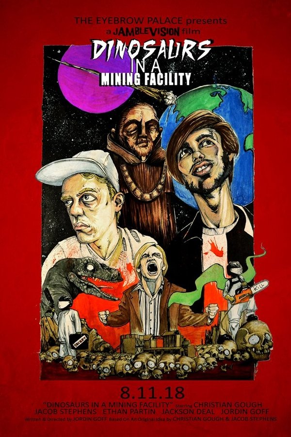 Dinosaurs In A Mining Facility poster