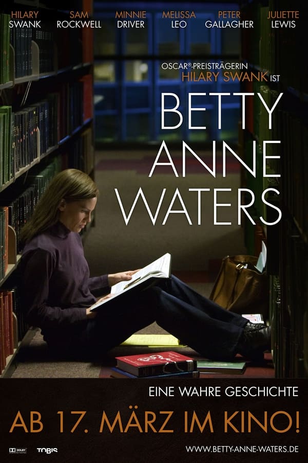 Die Geschichte von Betty Anne Waters beginnt 1980 mit dem Mord an Katharina Brow in Ayer, Massachussetts. Die örtliche Polizei verdächtigt sofort einen ihrer Nachbarn, den Unruhestifter Kenny Waters, doch aufgrund fehlender Beweise wird dieser wieder freigelassen. Doch Kenny begeht den Fehler, eine Polizistin zu beleidigen. Zwei Jahre später treten plötzlich zwei seiner Ex-Freundinnen an die Öffentlichkeit und geben an, ihn damals am Tatort gesehen zu haben. Das Verfahren wird erneut aufgerollt und Kenny Waters zu einer lebenslänglichen Haftstrafe verurteilt.Kennys Schwester Betty Anne Waters, eine alleinerziehende Mutter zweier Kinder, ist jedoch von seiner Unschuld überzeugt und widmet fortan ihr Leben der Aufgabe, das zu beweisen. Mit unvergleichlicher Willensstärke beginnt die arbeitslose Betty Anne Waters ihren Highschoolabschluss nachzuholen, um sich ein Jurastudium zu ermöglichen, stets mit dem Ziel vor Augen, ihren unschuldigen Bruder zu befreien.