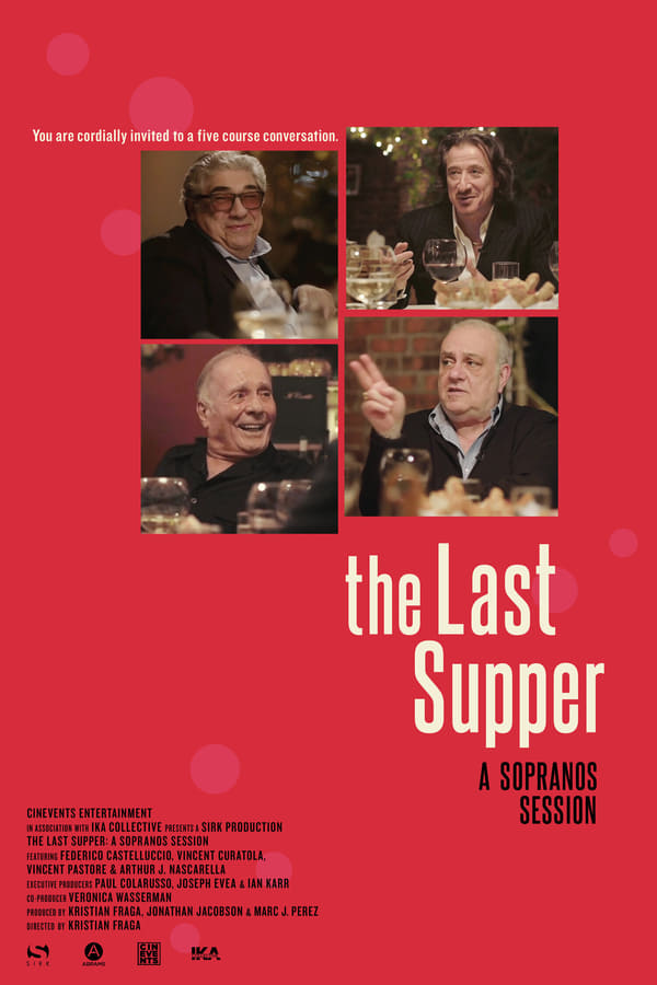 An intimate and hugely entertaining dinner with key members of the cast of The Sopranos, as they reminisce about the show, filmed in the Little Italy restaurant, IL Cortile, that cast members would go to for a commiseration dinner after their character had been killed off in the show.