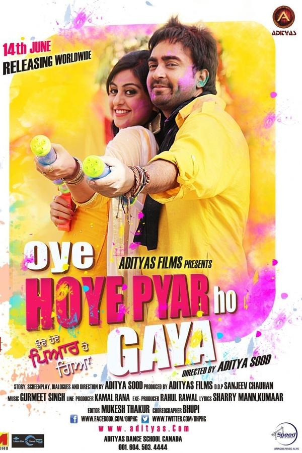 Oye Hoye Pyar Ho Gaya is a story of two fun loving friends Sharry (Sharry Mann) and Harry (Rana Ranbir). Sharry falls for Meet, who is daughter of Police Commisioner Shamsher  Singh (Yograj Singh).  Chamkila (Binnu Dhillon) who is also trying his chances on Meet gets envy of Sharry and tries tarnishing his image in front of Meet’s family. After one two failed attempts, he finally succeeds in his mission leaving Meet shattered.