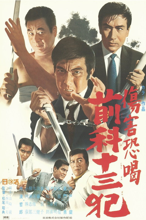 伤害恐喝 前科十三犯
