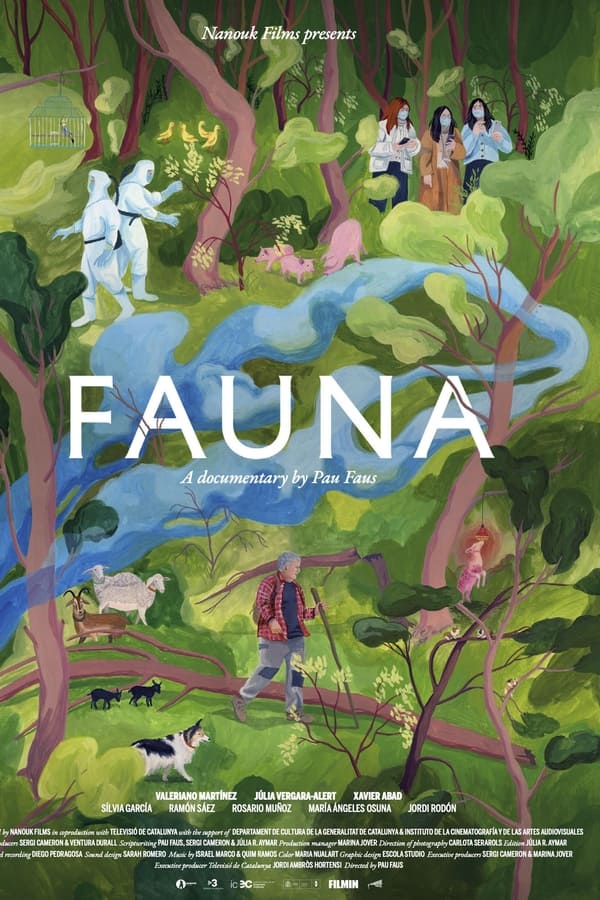 On the outskirts of Barcelona, a farmer and his herd live next door to a hi-tech lab that does animal testing. The farmer—who is suffering from a bone disease—witnesses the disappearance of his profession, while the scientists are busier than ever. With humour and elegance, Fauna intertwines the world of humans, animals and science during pandemic times.