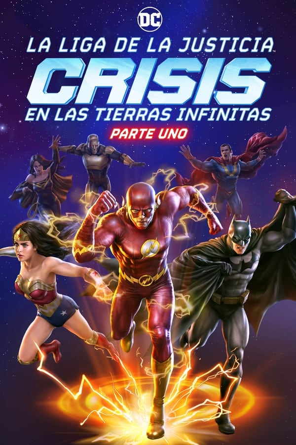 El Antimonitor (la contrapartida malvada del Monitor) es liberado en el Multiverso DC y comienza a destruir las diferentes Tierras que lo componen. El Monitor intenta reclutar héroes de todo el Multiverso, pero es asesinado. Adaptación animada de La Liga de la Justicia: Crisis en Tierras Infinitas.