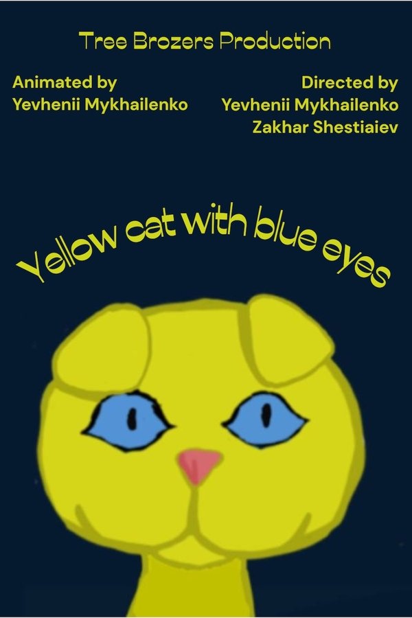 Yellow cat with blue eyes