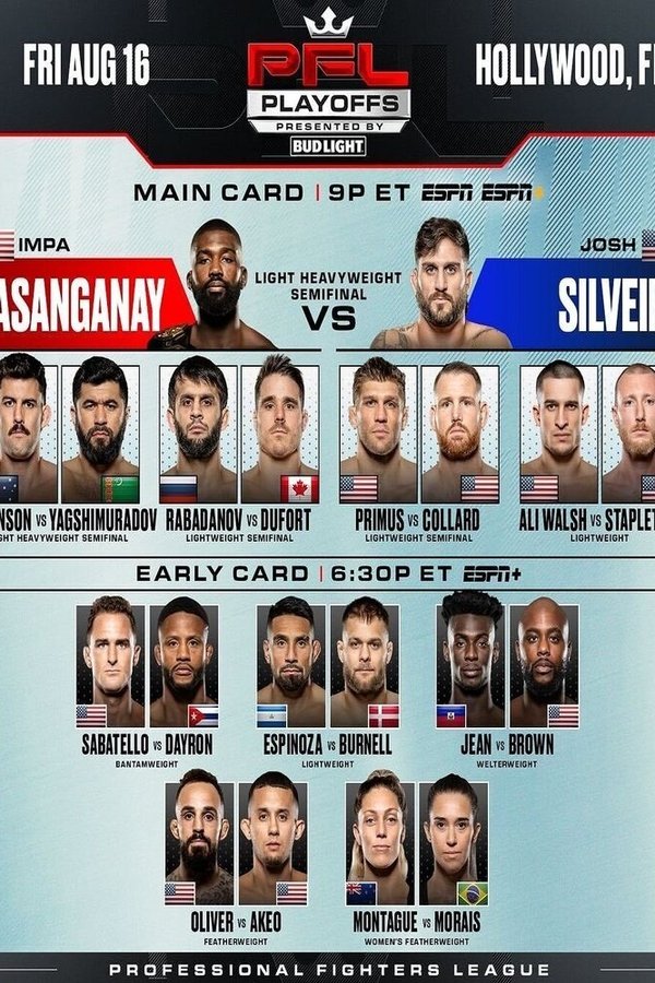 PFL Playoffs 2024 – PFL 8: Kasanganay vs. Silveira