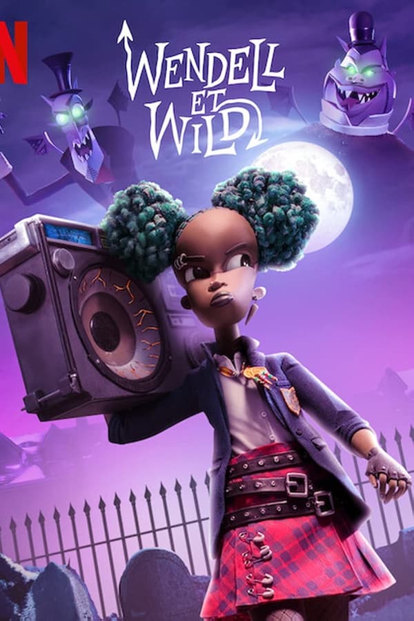 Wendell et Wild est un conte d'animation né de l'imagination du duo délicieusement diabolique formé par Henry Selick et le producteur Jordan Peele. Il raconte l'histoire de deux frères démons, Wendell (Keegan-Michael Key) et Wild (Jordan Peele), qui demandent à Kat Elliot, une ado difficile rongée par la culpabilité, de les aider à rejoindre le monde des vivants. Mais ce que Kat souhaite obtenir en retour les propulse dans une aventure aussi étrange que comique, une épopée fantastique qui défie les lois de la vie et de la mort, le tout raconté grâce à la créativité manuelle du stop-motion.