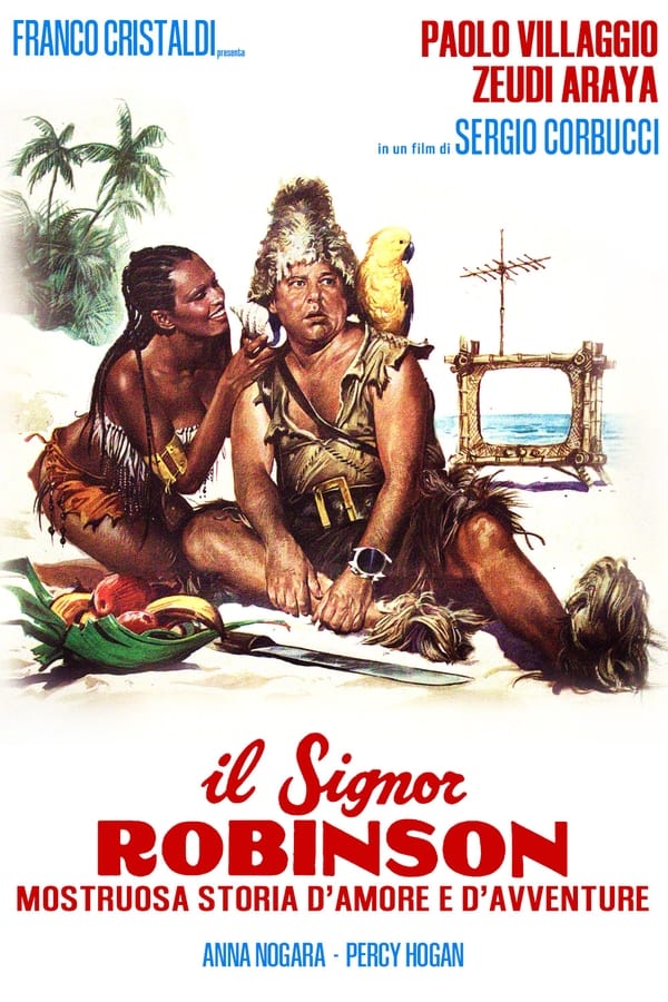 A shipwreck strands a modern Italian businessman on a desert island. Like Robinson Crusoe he must find a way to return to civilization; unlike him--he's a 20th-century man, a totally different case.