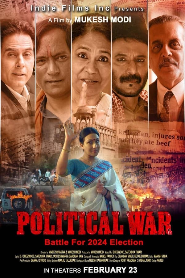 Set against the backdrop of an election, corrupt politicians stir up religious conflicts in this Hindi language drama.