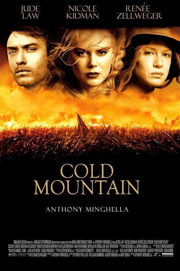 Adaptación de una novela de Charles Frazier. A punto de terminar la Guerra Civil americana (1861-1865), Inman (Jude Law), un soldado confederado herido, vive una auténtica odisea para regresar a su casa en Cold Mountain (Carolina del Norte) y reunirse con su prometida Ada (Nicole Kidman), que lleva años esperándolo. En su ausencia, Ada tiene que afrontar enormes dificultades para sobrevivir, pero consigue sacar adelante la granja de su padre con la ayuda de Ruby (Zellwegger), una intrépida y voluntariosa joven.