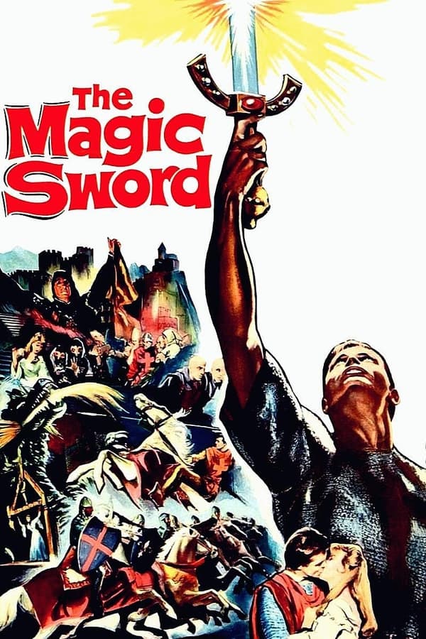 The son of a sorceress, armed with weapons, armour and six magically summoned knights, goes on a quest to save a princess from a vengeful wizard.
