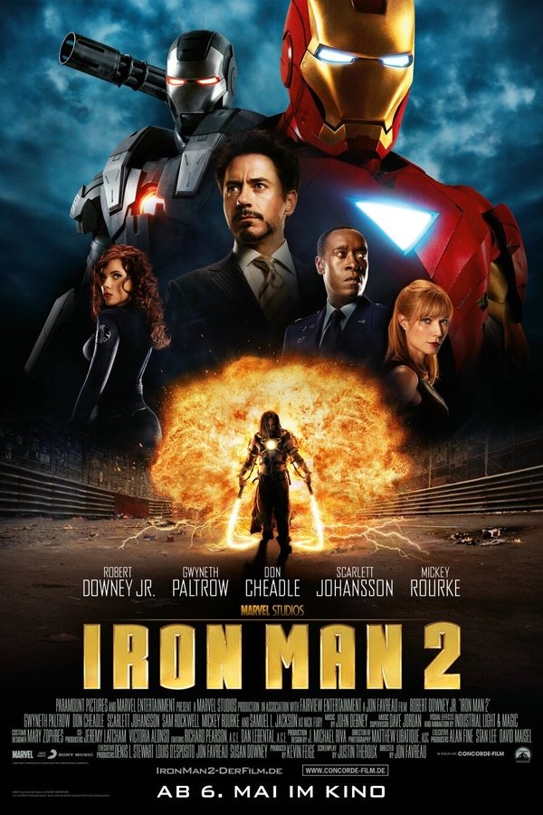 Tony Stark ist Iron Man. Nach der Öffentlichmachung dieser Doppelidentität sonnt sich der selbstverliebte Egomane in seinem noch jungen Ruhm als eiserner Weltenretter. Die Eröffnung der eigenen Expo inszeniert er wie ein Popkonzert, den Begehrlichkeiten des US-Militärs hinsichtlich seines Kampfanzugs erteilt er bei einem Untersuchungsausschuss vor laufenden Kameras eine arrogant-zynische Absage. Erst als ihm der russische Physiker und Exsträfling Ivan Vanko bei einem Show Grand Prix in Monte Carlo die Grenzen seiner Erfindung aufzeigt, bekommt Starks ehernes Ego erste Kratzer. Dazu kommt eine von Starks lebenswichtigem Minireaktor ausgehende Paladium-Vergiftung, die, sofern er keine Ersatzquelle auftut, unweigerlich zu seinem Tod führt.