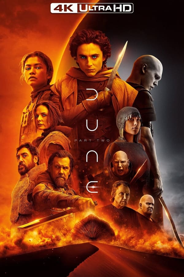 Sigue el viaje mítico de Paul Atreides mientras se une a Chani y los Fremen en una guerra de venganza contra los conspiradores que destruyeron a su familia. Al enfrentarse a una elección entre el amor de su vida y el destino del universo conocido, Paul se esfuerza por evitar un futuro terrible que solo él puede prever.