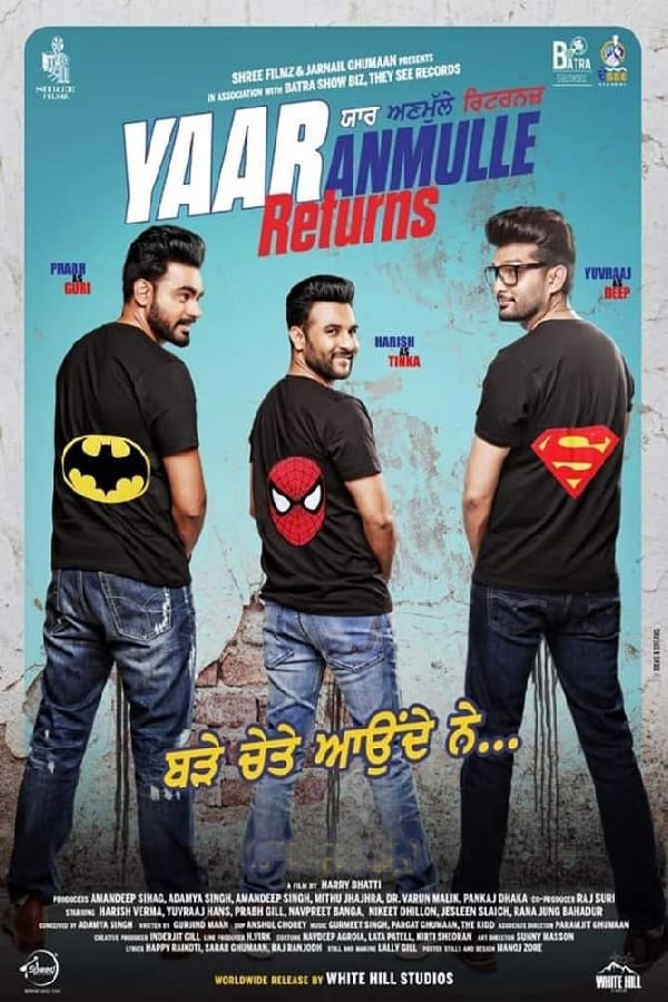 Yaar Anmulle Returns is an upcoming Punjabi movie scheduled to be released on 27 Mar, 2020. The movie is directed by Harry Bhatti and will feature Harish Verma, Yuvraj Hans, Nikeet Dhillon and Rana Jung Bahadur as lead characters. Other popular actor who was roped in for Yaar Anmulle Returns is Manjit Singh.