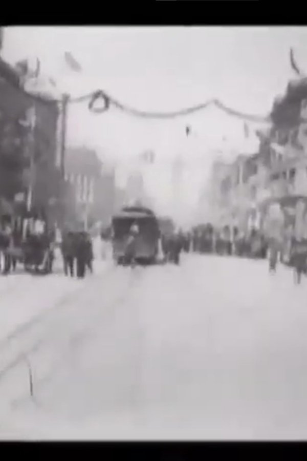Over Route of Roosevelt Parade in an Automobile poster