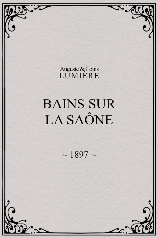 Bains sur la Saône poster