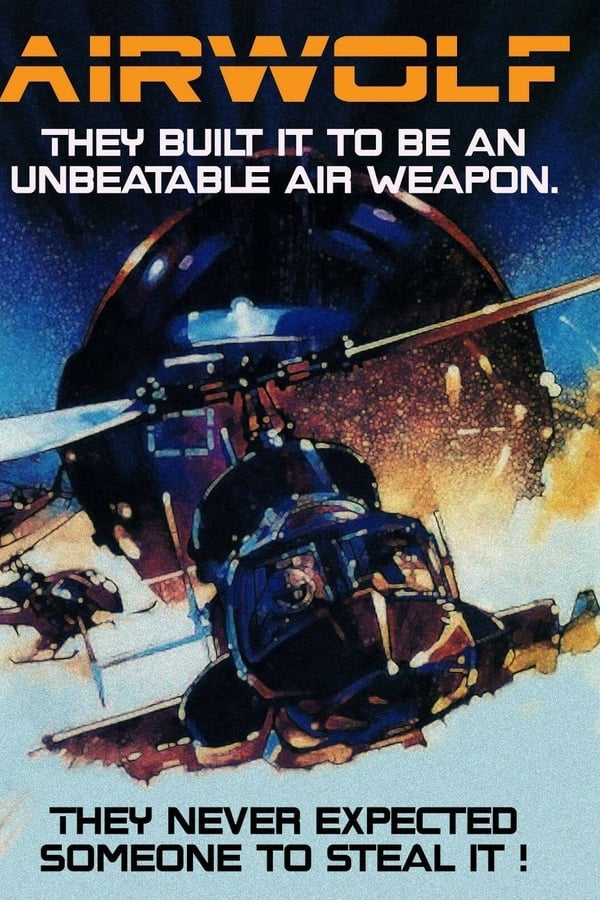 Airwolf is capable of supersonic speeds, invisible to radar and armed with ultra state-of-the-art hardware. Airwolf is the most awesome aerial weapon ever developed. When the helicopter is stolen by Libyan mercenaries, Michael Archangel, Project director for the CIA, enlists the help of Vietnam veteran Stringfellow Hawke and his closest friend Dominic Santini, to attempt to recover the Airwolf. The mission throws them into the midst of Middle Eastern violence and destruction, where they come face to face with danger, romance and intrigue in their battle to re-possess the deadliest aerial weapon ever used.