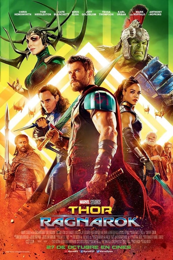 Thor está preso al otro lado del universo sin su poderoso martillo y se enfrenta a una carrera contra el tiempo. Su objetivo es volver a Asgard y parar el Ragnarok porque significaría la destrucción de su planeta natal y el fin de la civilización Asgardiana a manos de una todopoderosa y nueva amenaza, la implacable Hela. Pero, primero deberá sobrevivir a una competición letal de gladiadores que lo enfrentará a su aliado y compañero en los Vengadores, ¡el Increíble Hulk!