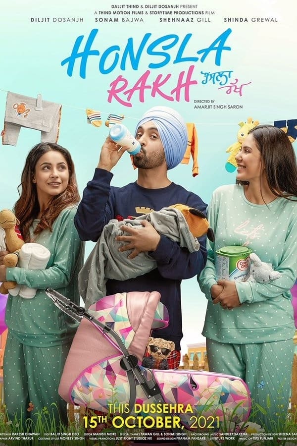 What happens when a lovable, rooted, desi, Punjabi young man, who's a single father with a seven year old boy attempts to find love again, find a mom for his son, crosses paths with his ex who comes back into the city after a seven year gap? Honsla Rakh, starring Diljit Dosanjh, Sonam Bajwa, Shehnaaz Gill and Shinda Grewal is a romantic comedy set in Vancouver, Canada that has warmth at its center and deals with the emotional bonds between father and child, and love between men and women in modern times.