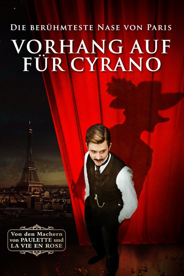 1897, Paris: Der junge Edmond Rostand ist als Bühnenautor ein potenzielles Genie. Leider jedoch war jedes seiner bisherigen Stücke ein Flop. Darunter leidet inzwischen nicht nur seine Inspiration, sondern auch die Familienkasse. Doch dann soll sich das Blatt zu Edmonds Gunsten wenden - eine berühmte Freundin stellt ihn dem größten Komödianten seiner Zeit vor: Constant Coquelin . Zu Edmonds großer Überraschung besteht dieser darauf, eine Rolle in seinem neuen Stück zu spielen. Das einzige Problem: In drei Wochen soll Premiere sein und Edmond hat noch kein Wort geschrieben. Bisher weiß er nur den Titel: „Cyrano de Bergerac”.