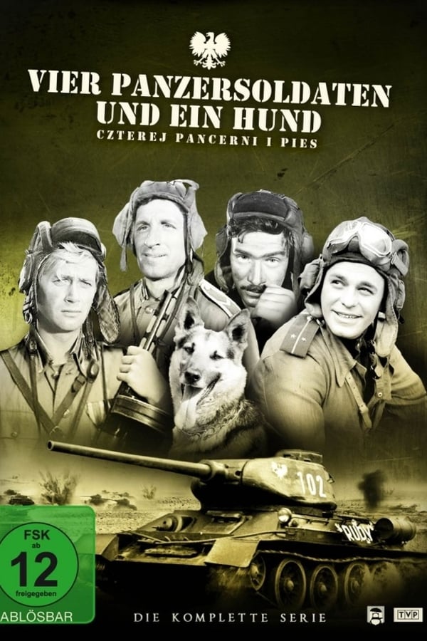 Vier Panzersoldaten und ein Hund