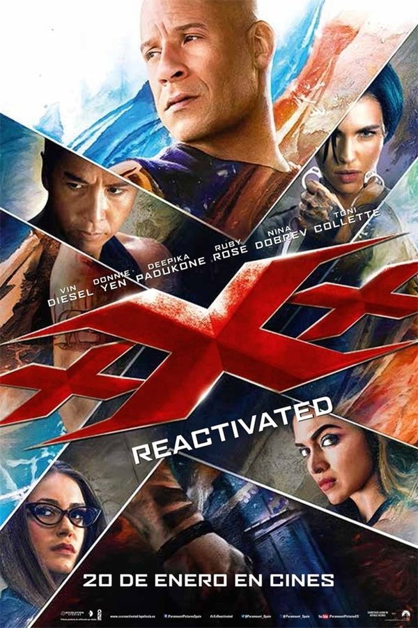 La película gira en torno al regreso de Xander Cage, a quien todos creían muerto. Cage, alias xXx (Triple X), es un rebelde amante de los deportes extremos que adora romper las leyes y que por ello acaba siendo atrapado por las autoridades de EE.UU. Entonces se ve obligado a colaborar como agente encubierto participando en numerosos episodios de riesgo. Tras un fatídico incidente, Xander es dado por muerto. Pero ahora, vuelve a la acción de incógnita acompañado de su agente instructor Augustus Gibbons.