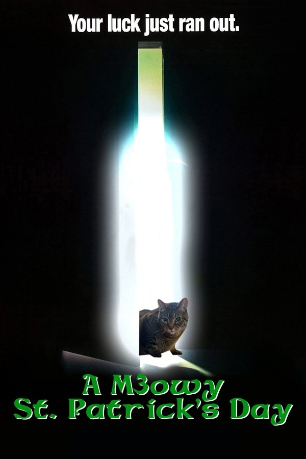 A Meowy St. Patrick's Day poster
