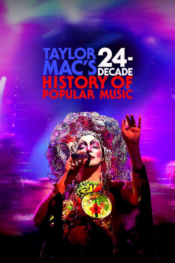 This riotous concert film documents New York theater legend Taylor Mac's joyous, challenging, and ostentatiously queer 24-hour musical performance. Featuring virtuoso musicians, innovative costumes, and the American myth as told by sailor's ditties, disco, and sugary pop alike, Mac's cathartic celebration is not to be missed.