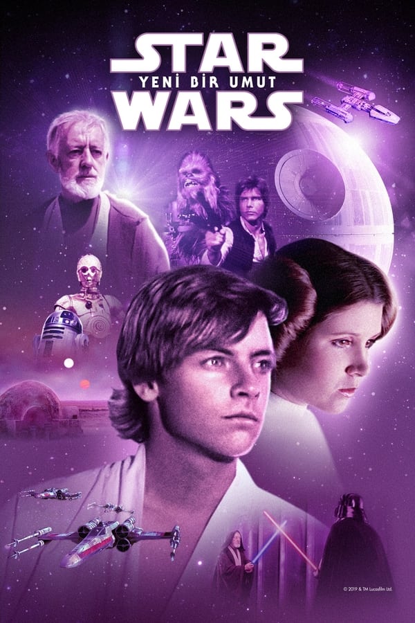 Star Wars: Bölüm IV - Yeni Bir Umut'ta Luke Skywalker, galaksiyi değiştirecek bir yolculuğa çıkar. Luke, İmparatorluğun kuruluşundan 19 yıl sonra, çöl gezegen Tatooine'de yıllardır tek başına yaşayan Obi-Wan Kenobi ile karşılaşınca, Asiler İttifakı mücadelesinin içine çekilir. Obi- Wan, Luke'u Jedi olarak eğitmeye başlarken, Luke da güzel Asi Prenses Leia'yı Darth Vader ve kötü İmparatorluğun pençesinden kurtarmak için Obi-Wan ile zorlu bir göreve girişir.