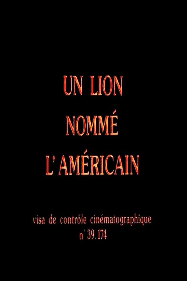 Un lion nommé l'Américain poster