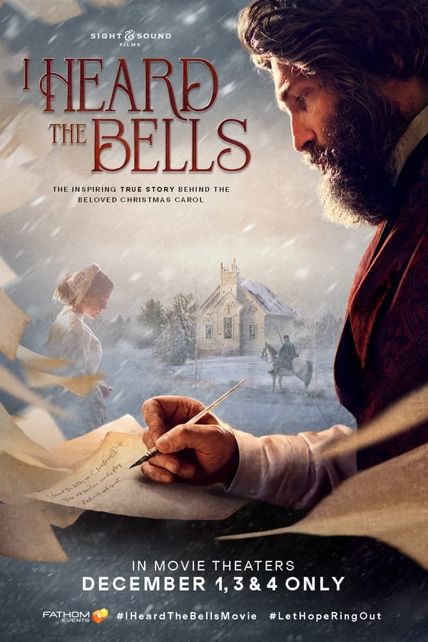 Known as America’s Poet, Henry Wadsworth Longfellow leads an idyllic life – until the day his world is shattered by tragedy. With a nation divided by Civil War and his family torn apart, Henry puts down his pen, silenced by grief. But it’s the sound of Christmas morning that reignites the poet’s lost voice as he discovers the resounding hope of rekindled faith.