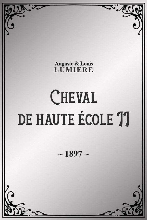 Cheval de haute école, II poster