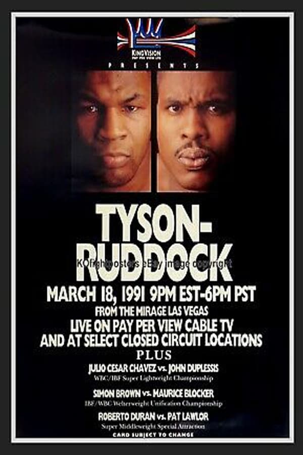 Mike Tyson vs Donovan Razor Ruddock I