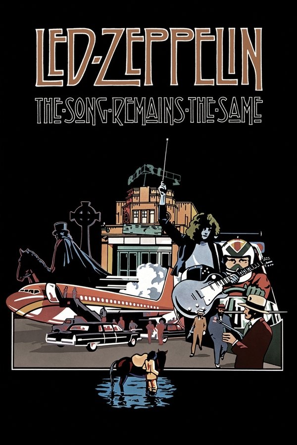 The best of Led Zeppelin's legendary 1973 appearances at Madison Square Garden. Interspersed throughout the concert footage are behind-the-scenes moments with the band. The Song Remains the Same is Led Zeppelin at Madison Square Garden in NYC concert footage colorfully enhanced by sequences which are supposed to reflect each band member's individual fantasies and hallucinations. Includes blistering live renditions of 