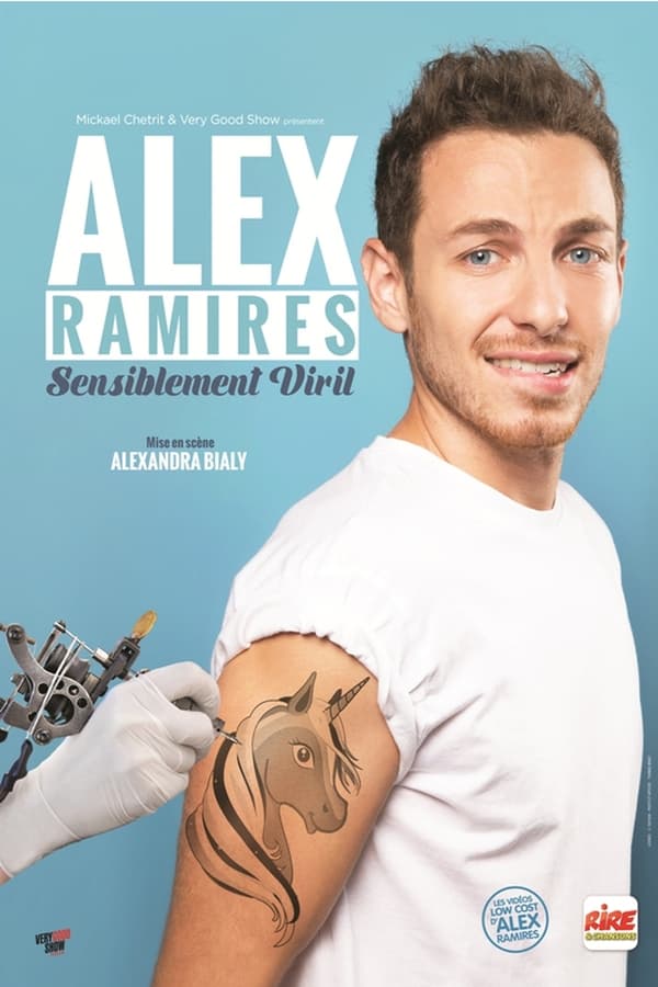 Le jeune humoriste Alex Ramirès joue son spectacle Sensiblement Viril mis en scène par Alexandra Bialy. dans lequel il explore sous bien des forme certains aspects de l'homme moderne qui s'assume dans tous les cas, des petits travers en passant par ses choix les plus forts.