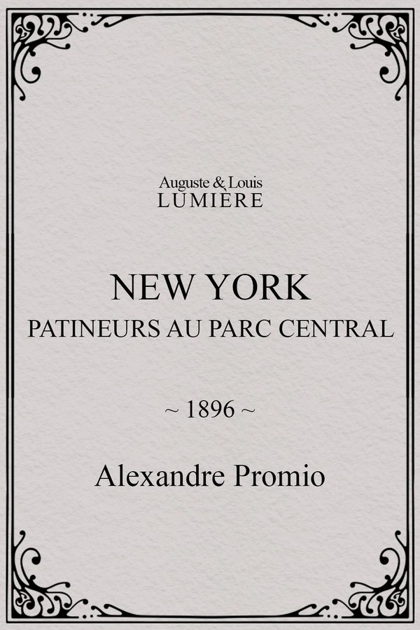 New York, patineurs au Parc central poster
