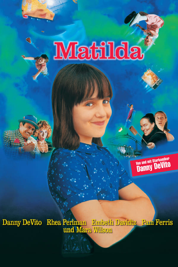 Matilda ist ein Kind von bemerkenswerter Intelligenz und mit außergewöhnlichen, telekinetischen Begabungen gesegnet. Leider sind ihre egoistischen und dümmlichen Eltern, der schmierige Gebrauchtwagenhändler Harry Wurmwald und die aufgetakelte Bingospielerin Zinnia, viel mehr mit sich und dem Fernseher beschäftigt, als zu bemerken, dass Matilda ein Genie ist. Und die Schule, die sie für ihre Kleine aussuchen, gleicht einem Gefängnis: Die gemeine Direktorin Knüppelkuh führt ein wahres Schreckensregiment. Doch Matilda setzt sich mit ihren besonderen Fähigkeiten zu Wehr - und dann steht nicht nur die ganze Schule Kopf ...