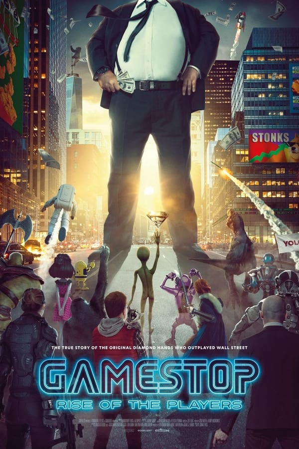 From the makers of Console Wars comes the origin story of the GameStop stock market phenomenon, featuring exclusive access to the original players who lit the fuse on a historic amateur investor uprising. Spotlighting the human side of a sensational business drama, this documentary is a David vs Goliath tale about ordinary people waking up to the power they have in numbers.