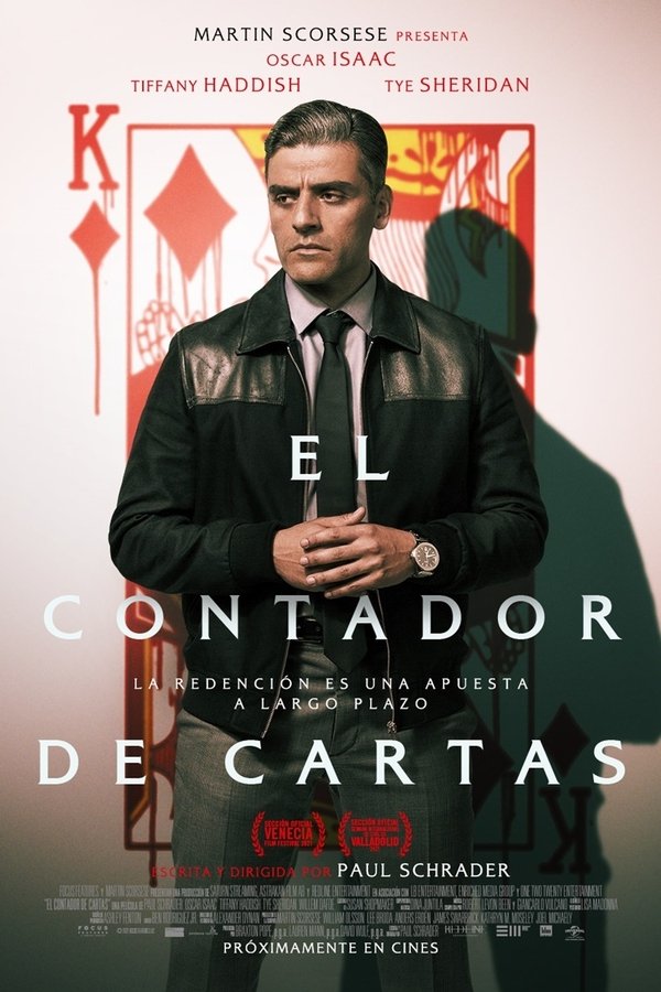 William Tell (Oscar Isaac) es un exmilitar y jugador profesional de póker. Su meticulosa vida se trastoca cuando se le acerca Cirk, un joven que busca ayuda en Tell para ejecutar su plan de venganza contra un coronel militar.