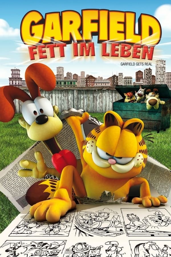 Er ist fett, faul und gefräßig - Garfield, der berühmteste Kater der Welt! Angeödet von seinem eintönigen Dasein als Comic-Kater, wagt das neurotische Fellknäuel die Flucht aus seiner Zeitungsseite in die 'wirkliche Welt'. Dort angekommen merkt er jedoch schnell, dass das Leben seiner echten Artgenossen alles andere als bequem und lässig ist. Überall lauern Gefahren... bissige Chihuahuas, streitlustige Bodybuilder-Tölen und auch sonst ist alles ganz schön stressig. Zum Glück ist Garfield ja nicht alleine. Mit Hilfe seiner alten Freunde und ein paar neuen Gefährten stellt er sich den Herausforderungen der realen Welt und erlebt die haarsträubendsten Abenteuer, die eine Katze nur erleben kann. Ein Riesenspaß für die ganze Familie.