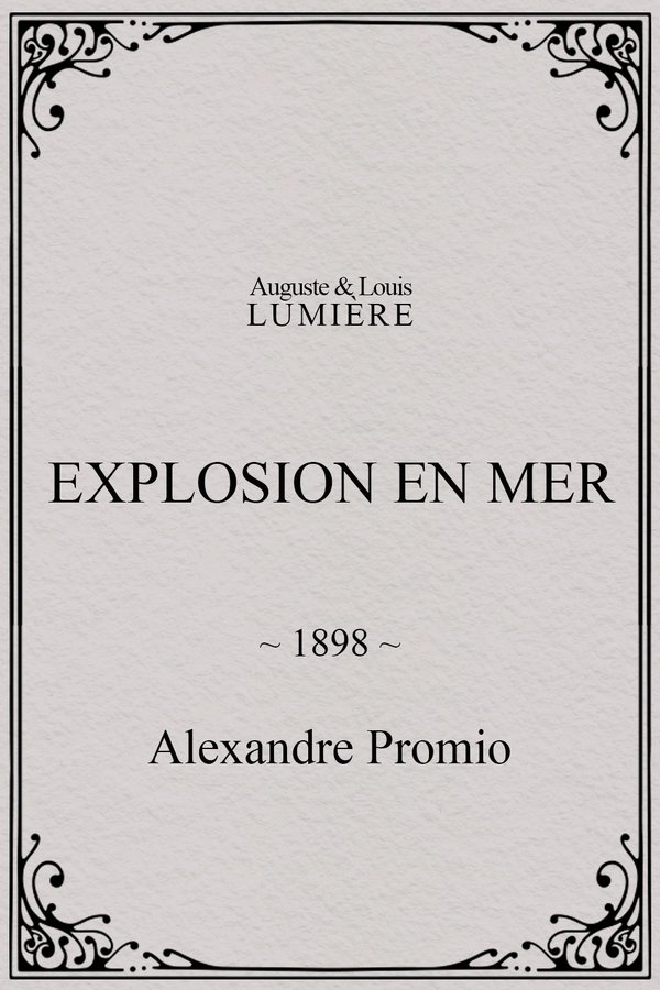 Explosion en mer poster