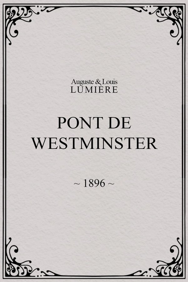 Pont de Westminster poster