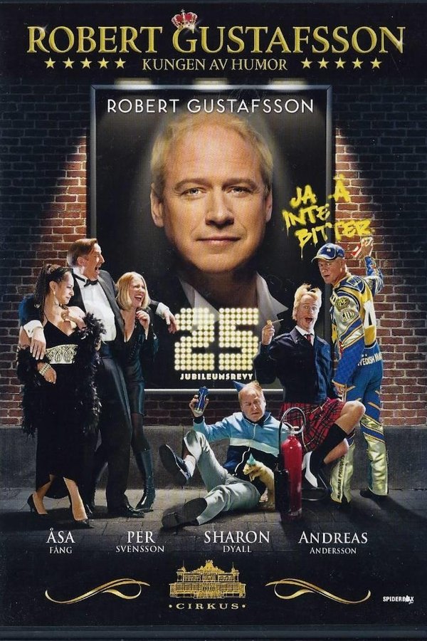 Robert Gustafsson 25 års jubileumsrevy poster
