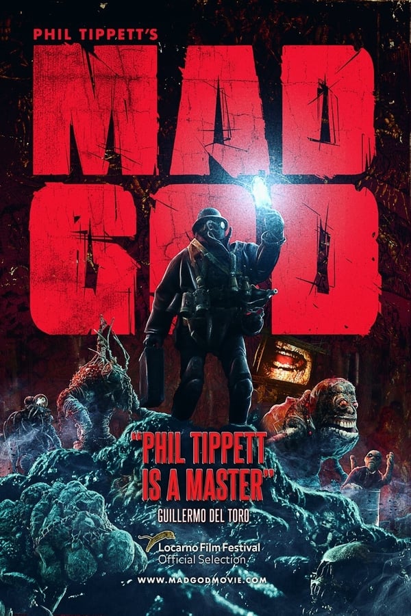 Follow The Assassin through a forbidding world of tortured souls, decrepit bunkers, and wretched monstrosities forged from the most primordial horrors of the subconscious mind.  Every set, creature, and effigy in this macabre masterpiece is hand-crafted and painstakingly animated using traditional stop-motion techniques. MAD GOD is a labor of love, a testament to the power of creative grit, and an homage to the timeless art of stop-motion animation.  Ready your eyes. Ready your spirit. Prepare to meet your maker.